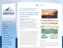 Tablet Screenshot of frontrangedermatology.net